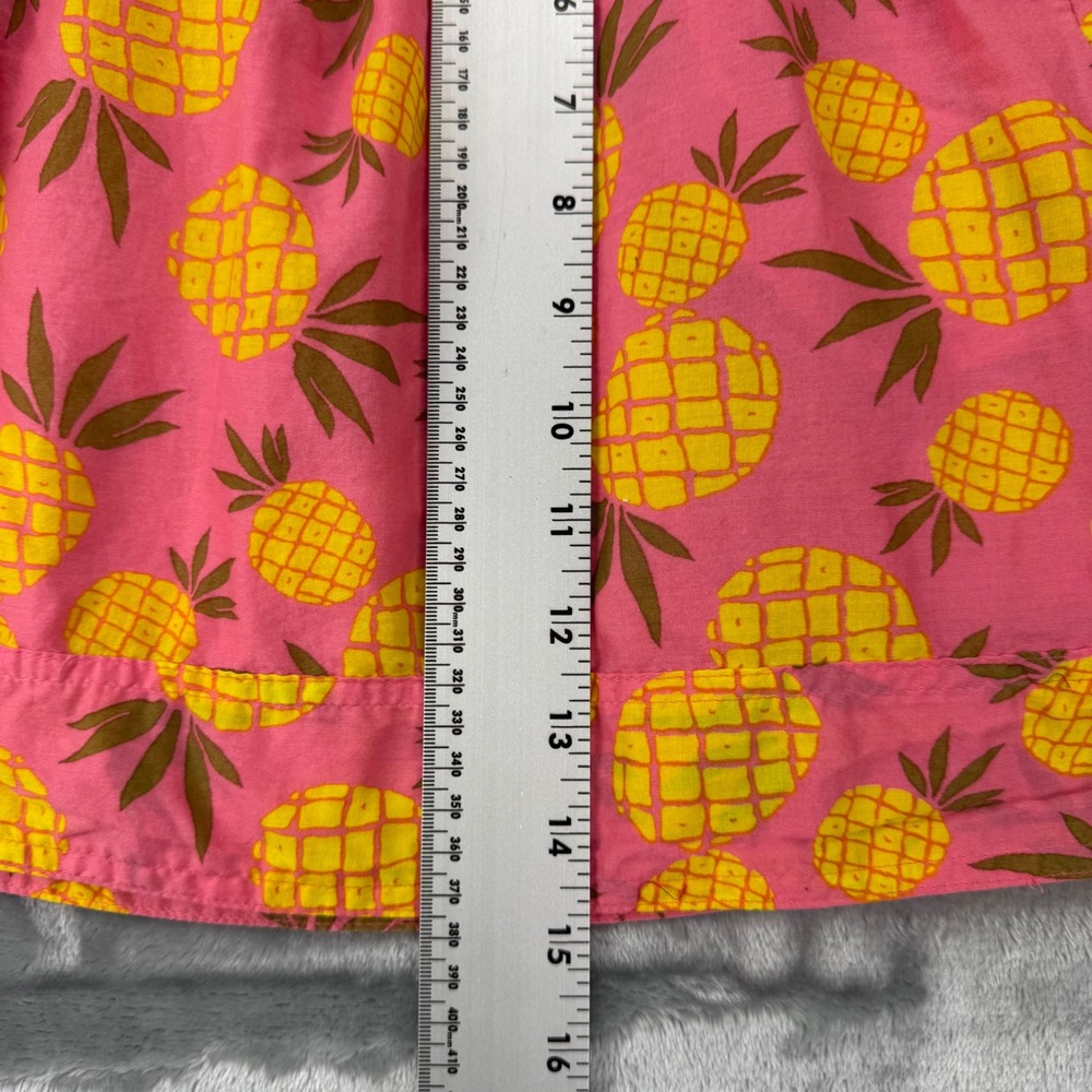 J.Crew Pink Pineapple Print Cotton Mini Skirt Womens Medium 37577 SP 17 - Picture 6 of 16